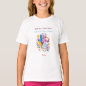 新学期のスタートを祝おうTシャツ | 学校へ行こうデザイン Tシャツ (正面)