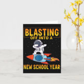 新学期のスタート！学校生活にワクワク カード (黄色い花)