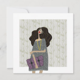 新学期のファッションアイコン ファッションイラスト 招待状