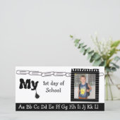 新学期のフォトカード 案内状 (スタンド正面)