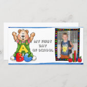 新学期のフォトカード 案内状 (正面/裏面)