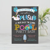新学期のプールを囲んでのパーティ 招待状 (スタンド正面)