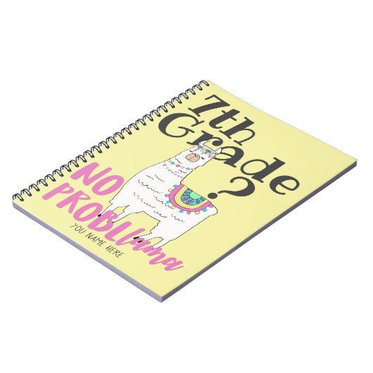 新学期のラマprobllamaのカスタムの等級無し ノートブック (左側)