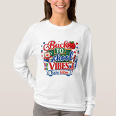新学期のワクワク先生バージョン長袖Tシャツ Tシャツ