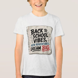 新学期のワクワク – 少年の夢のTシャツ トライブレンドTシャツ