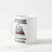 新学期の先生と生徒 コーヒーマグカップ (正面左)