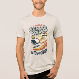 新学期の先生のためのバックトゥスクールTシャツ トライブレンドTシャツ