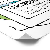 新学期の先生紹介 フライヤー 現代的なデザイン ポスター (角)