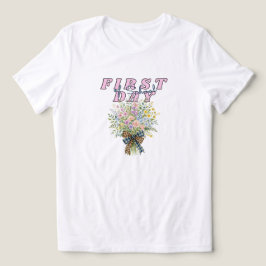 新学期の先生 女子学生の学校スタート トライブレンドTシャツ