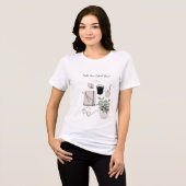 新学期の先生Tシャツ | 学校へ行こう トライブレンドTシャツ (正面全面)