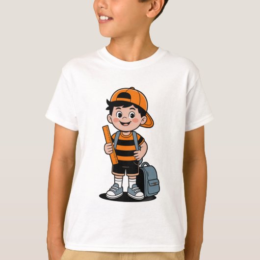 新学期の冒険へ Tシャツ (正面)