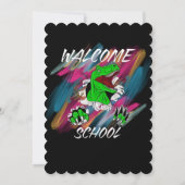 新学期の始まり WELCOME BACK TO SCHOOL 招待状 (裏面)