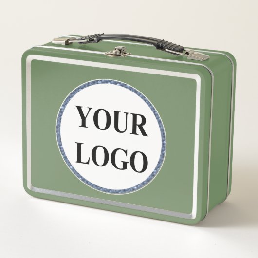 新学期の子供のためのランチボックスを追加ロゴ メタルランチボックス (正面)
