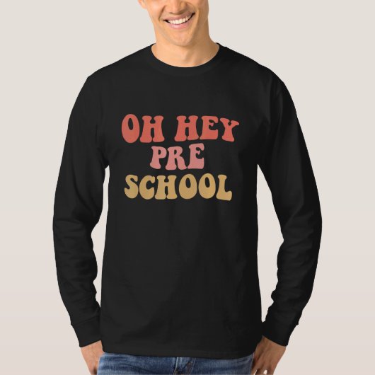 新学期の学生先生オヘヒプリスクールW Tシャツ (正面)