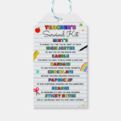 新学期の教師サバイバルキット 封筒タグ ギフトタグ (正面)