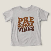 新学期の最初の日Pre-K Preschool Groovy (デザイン正面)