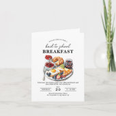 新学期の朝食会招待状・教職員向け朝食会 招待状 (正面)