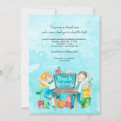 新学期の水彩画 招待状 (正面)