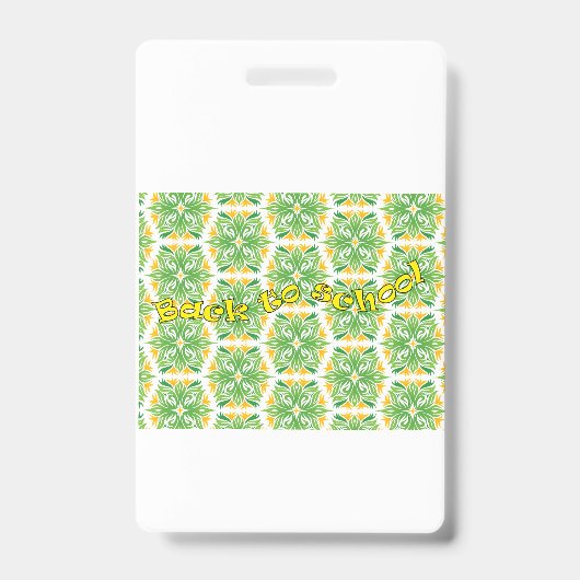 新学期の準備に バッジ (正面)