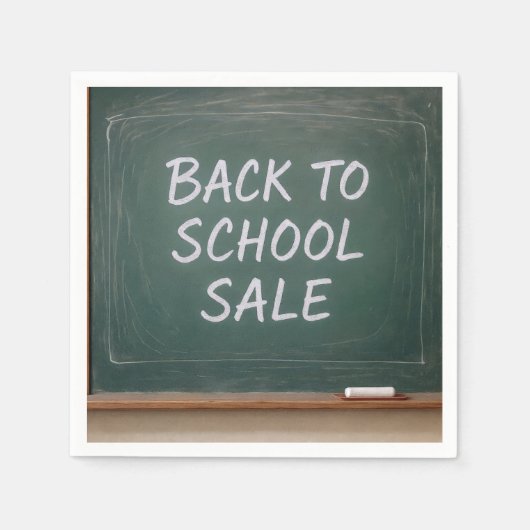 新学期の看板 スタンダードカクテルナプキン (正面)