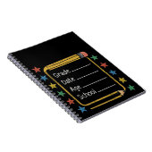 新学期の看板 | 入学初日のサイン ノートブック (右側)