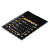 新学期の看板 | 入学初日のサイン ノートブック (左側)