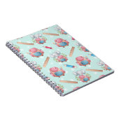 新学期の象のパターン ノートブック (右側)