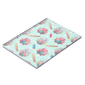 新学期の象のパターン ノートブック (左側)