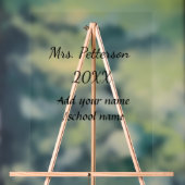 新学期の追加先生名の年度学校名 アクリルサイン (ニュートラル)