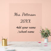 新学期の追加先生名の年度学校名 アクリルサイン (ウェディング)