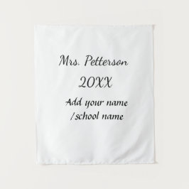 新学期の追加先生名の年度学校名 タペストリー