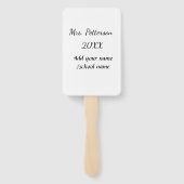 新学期の追加先生名の年度学校名 ハンドファン (裏面)