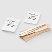 新学期の追加先生名の年度学校名 ハンドファン (組立なし)