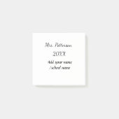 新学期の追加先生名の年度学校名 ポストイット (正面)