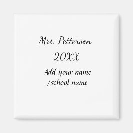 新学期の追加先生名の年度学校名 マグネット