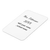 新学期の追加先生名の年度学校名 マグネット (左側)