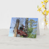 新学期の鐘のシーン カード (黄色い花)