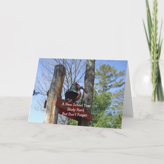 新学期の鐘のシーン カード (正面)