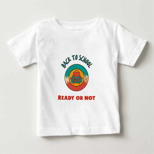新学期の開始 ベビーTシャツ (正面)