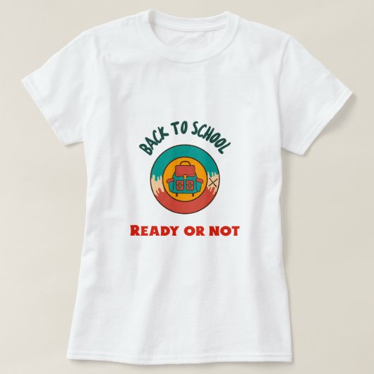 新学期の開始 Tシャツ (デザイン正面)