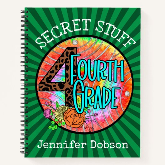 新学期の4年生向けノート ノートブック (正面)