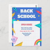 新学期はがき ポストカード (正面/裏面)