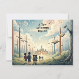 新学期はがき ポストカード