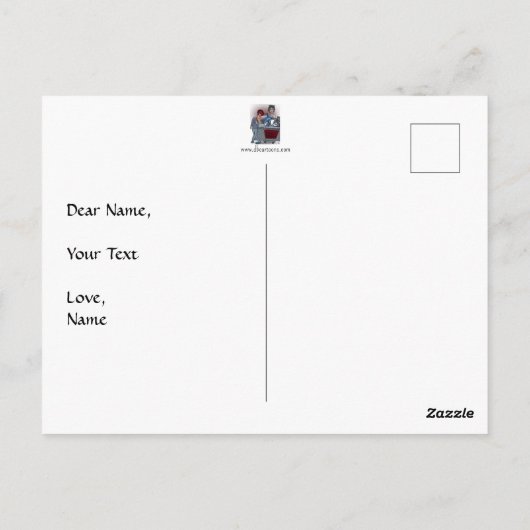 新学期はがき ポストカード (裏面)