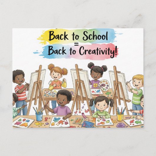 新学期はがき ポストカード (正面)