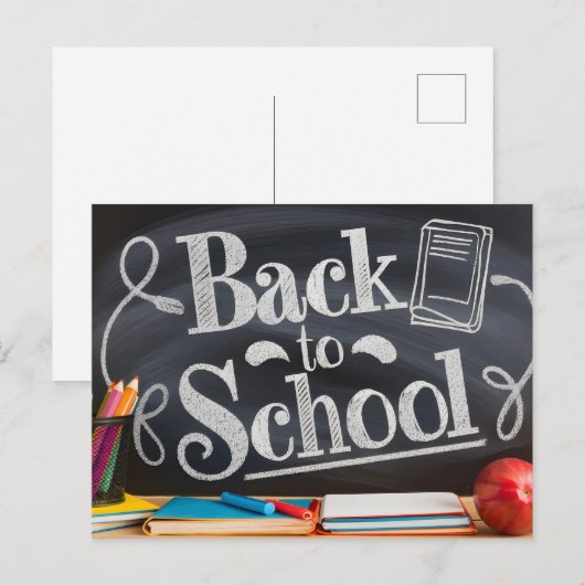 新学期はがき ポストカード (正面/裏面)