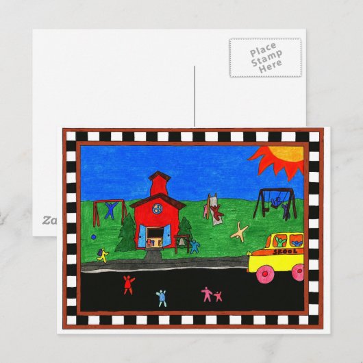 新学期はがき ポストカード (正面/裏面)