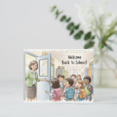 新学期はがき ポストカード (スタンド正面)