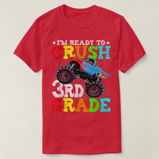 新学期は三級怪獣Trを粉砕する準備ができている Tシャツ (デザイン正面)