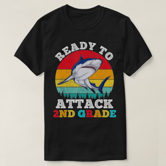 新学期は初日の子供を攻撃する準備ができている(72) Tシャツ (デザイン正面)